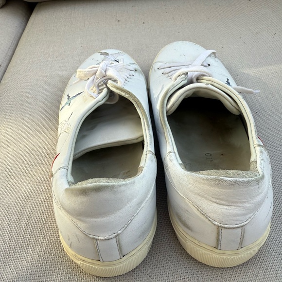 Axel Arigato White Sneakers with Multicolor Embroidery